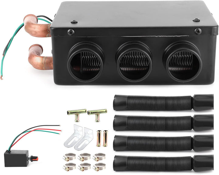 LICAEVEY 12V 50W Autoheizung und Entfroster, Schnelles Aufheizen mit 3 Luftauslässen Zum Entfrosten