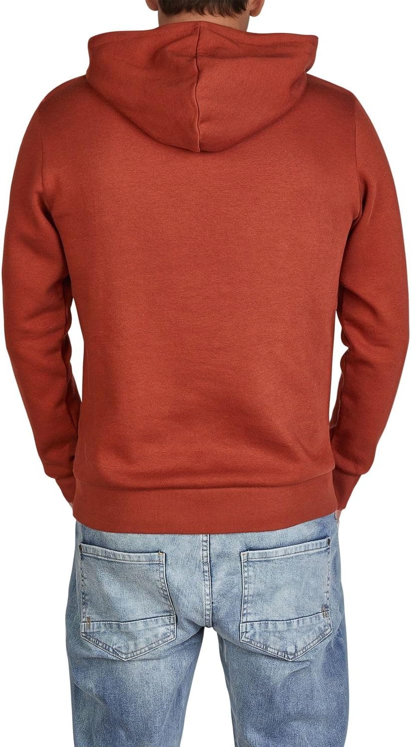 JACK & JONES Hoodie Herren Regular Fit JJEADRIAN Kapuzenpullover Pullover Sweater Print Schwarz Grau