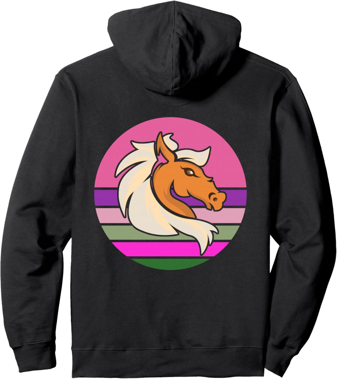 Islandpferd Isländer Island Pony Pferd Reiten Retro Vintage Pullover Hoodie