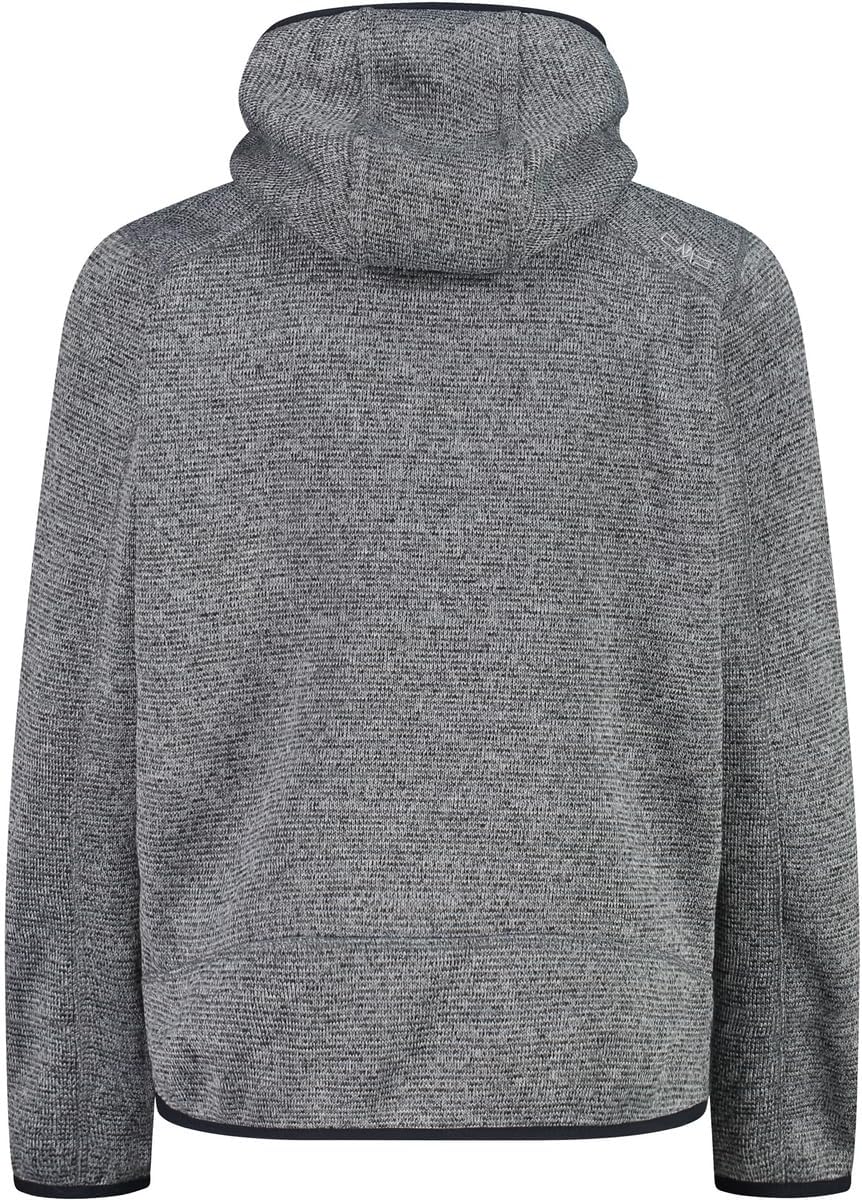 CMP Unisex Kinder Kinderjacke mit Fester Kapuze Jacke (1er Pack) 104 Eis-Titan-Schwarz, 104 Eis-Tita