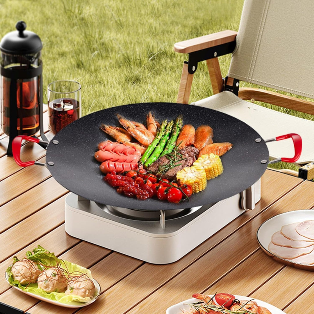 Indoor-Grillpfanne, koreanische, Campingkocher, Grill, antihaftbeschichtet | koreanischer Grill, kor