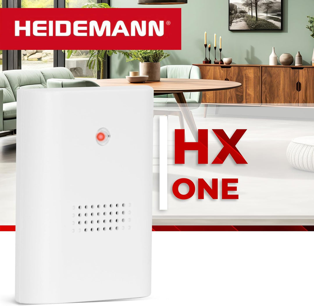 HEIDEMANN Funkklingel Set HX One - Erweiterbare Klingel - Batteriebetrieben - Funk Klingel - inkl. S