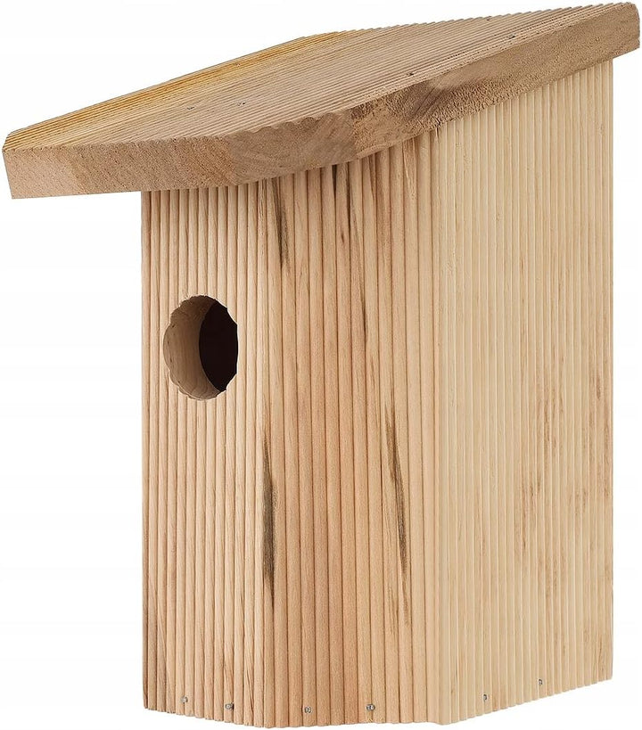 MAZUR 4X Nistkasten zum Aufhängen | Vogelhaus | Bausatz | handgemacht in Europa | für Meisen, Kleinv