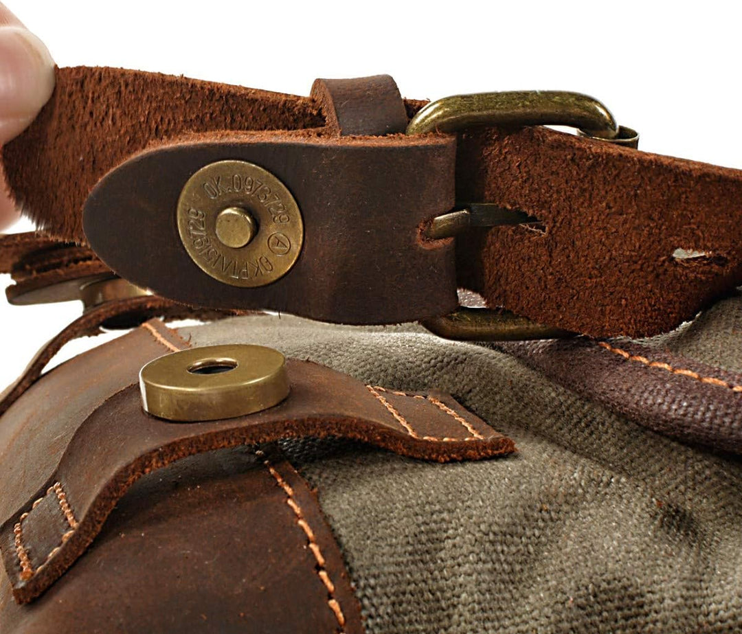 Rucksack Vintage/Canvas Tasche Craftride RG8 für Freizeit 20L grün