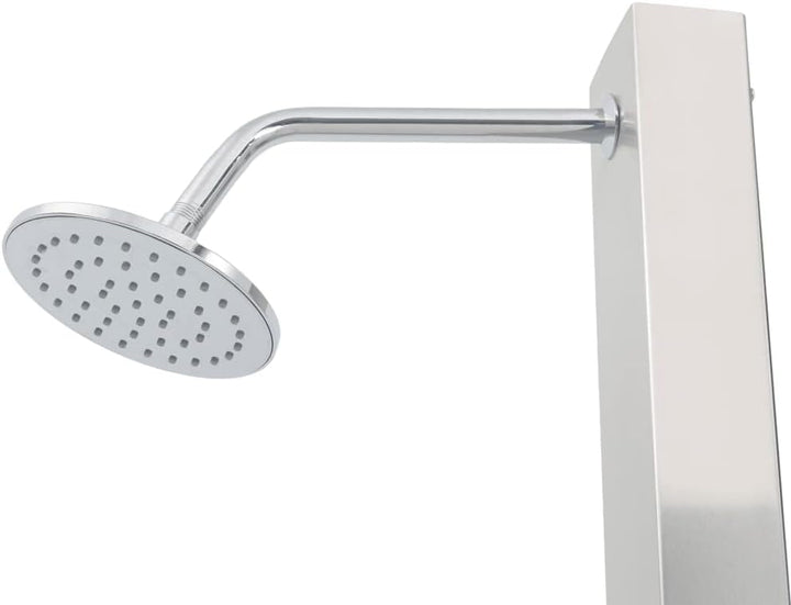 vidaXL Gartendusche mit Bodenelement Aussendusche Dusche Garten Duschwanne Campingdusche Pooldusche