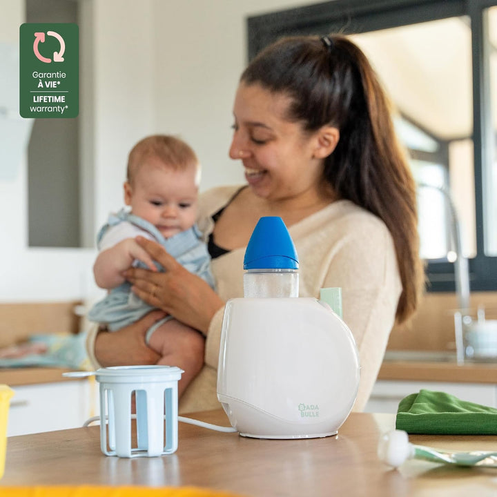 Badabulle Flaschenwärmer Easy+ - schonendes Erwärmen von Babyflaschen & -gläschen - automatische Abs