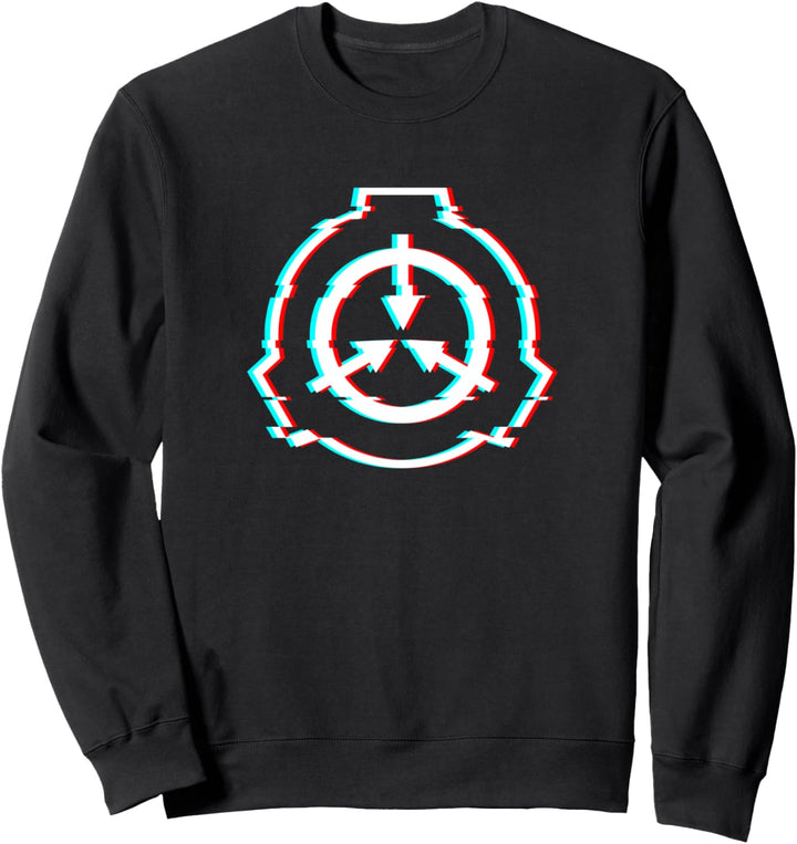 SCP-Foundation logo, Glitch-effect Sweatshirt