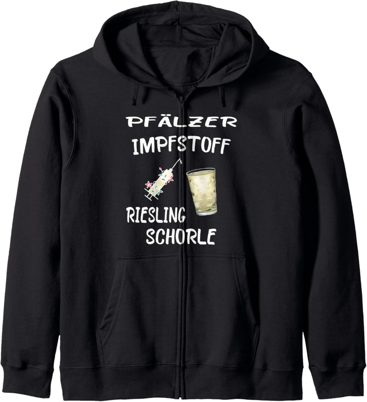 Pfälzer Impfstoff Riesling Schorle Pälzer Pfalz Palz Impfung Kapuzenjacke