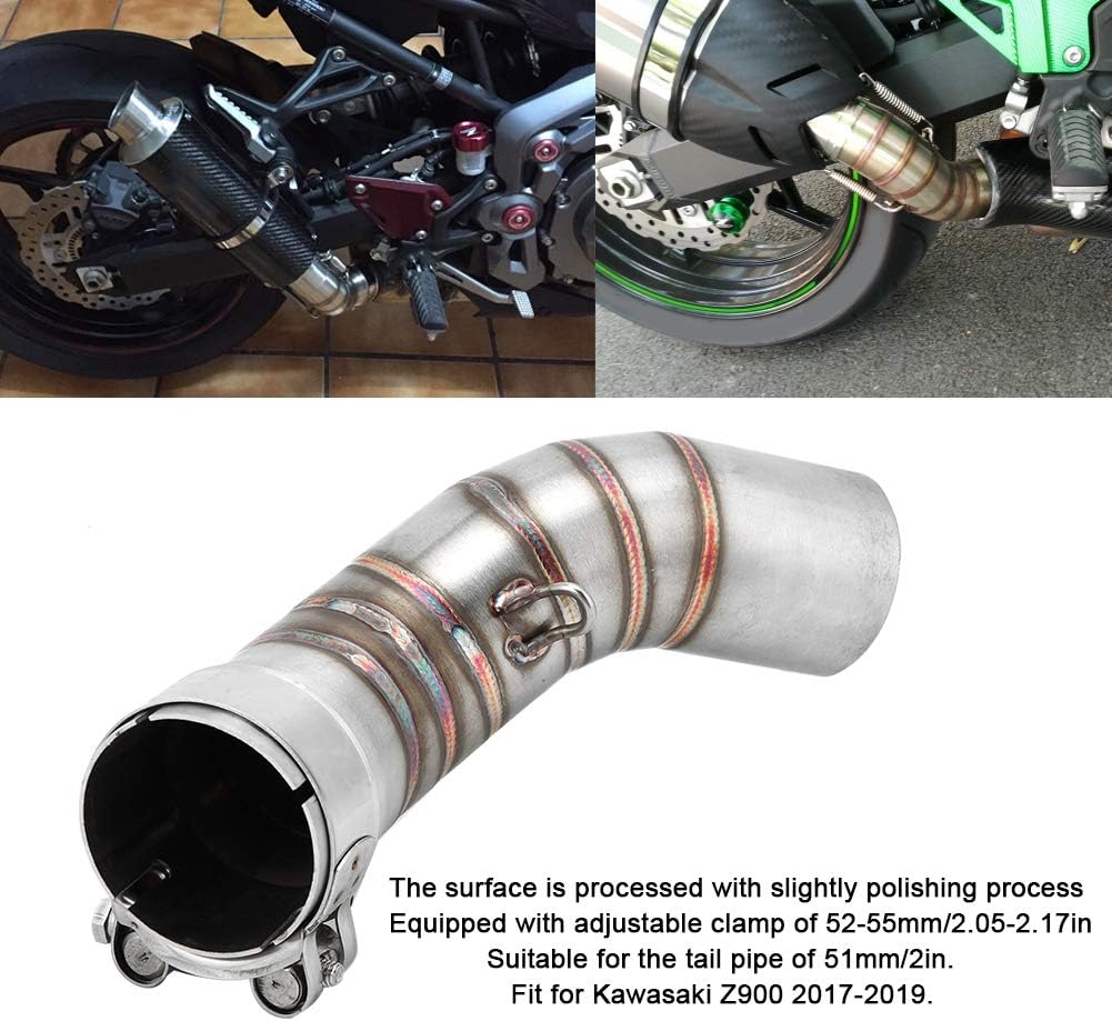 Verbindungsrohr Z900---Motorrad Auspuff Auspuff Mittelteilmotorrad Auspuffadapter Mittellenkerrohr S