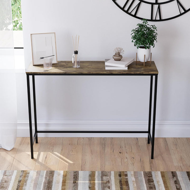 Vida Designs Brooklyn Konsolentische, Holz, Dark Wood, No Drawer Dark Wood No Drawer, Dark Wood No D