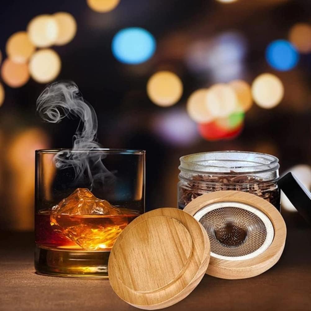 Cocktail-Räucher-Set, Whiskey Drink Smoker Kit, Cocktail Smoker Whiskey Wein, Bourbon Käse Fleisch S