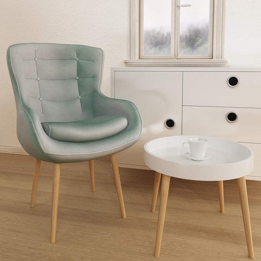 sossai® Holz-Möbelfüsse - Clif Round | Öl-Finish | Höhe: 45 cm | HMF2 | rund, konisch (schräge Ausfü