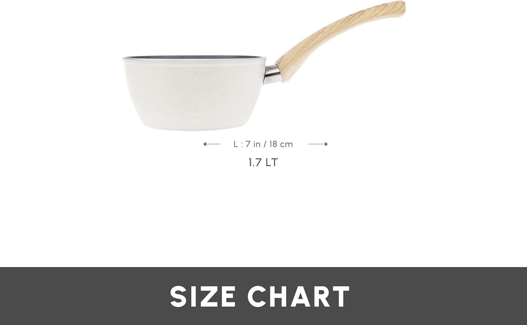 Karaca Swiss Crystal Induktions-Kochtopf, 18 cm, cremig Saucepan 18cm Cremefarben, Saucepan 18cm Cre