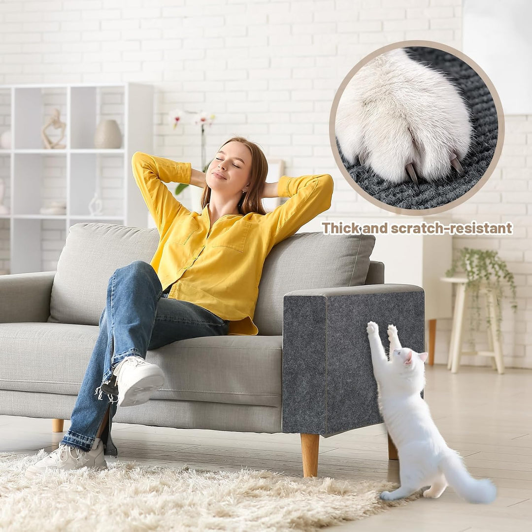 Kratzmatte Selbstklebend 300x40 cm Kratzschutz Sofa | Katze Zuschneidbar DIY Kratzmatte Katze für Sc
