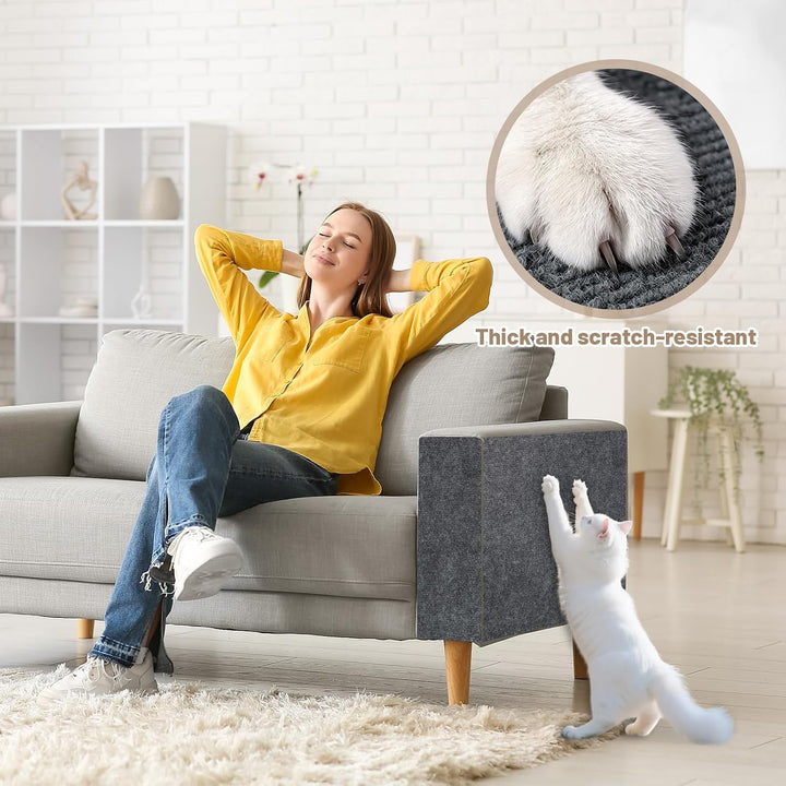 Kratzmatte Selbstklebend 300x40 cm Kratzschutz Sofa | Katze Zuschneidbar DIY Kratzmatte Katze für Sc