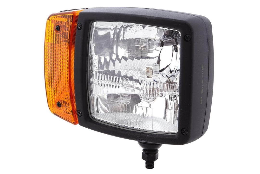 HELLA - Hauptscheinwerfer - 24V - Anbau - Lichtscheibenfarbe: gelb - Stecker: AMP - rechts - 1SA 996