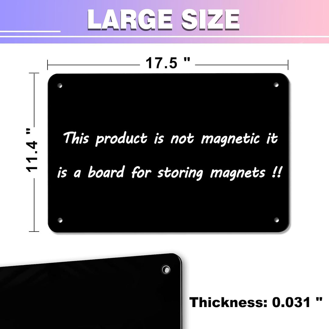 Metall-Magnettafel, 1 Stück (schwarz) schwarz, schwarz 1 Pack (17.5" x 11.4"), schwarz, schwarz 1 Pa