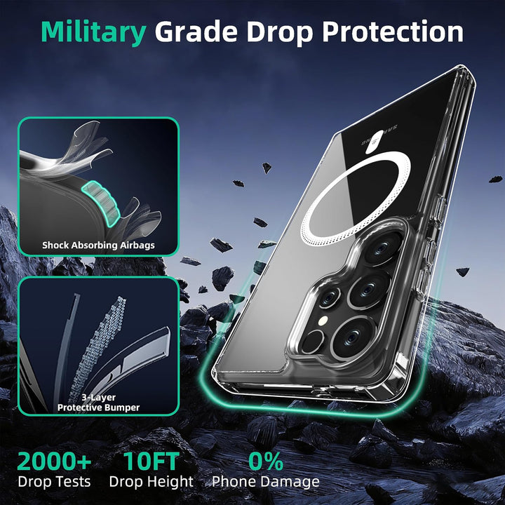 ONES Magnetisch HandyHülle für Galaxy S26 Ultra, Kompatibel mit MagSafe, Militärnorm Schutz Dünne Sa
