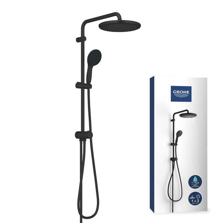 GROHE Vitalio 250, Duschset ohne Armatur, wassersparend, 8l pro Min (Regendusche für vorhandene Dusc