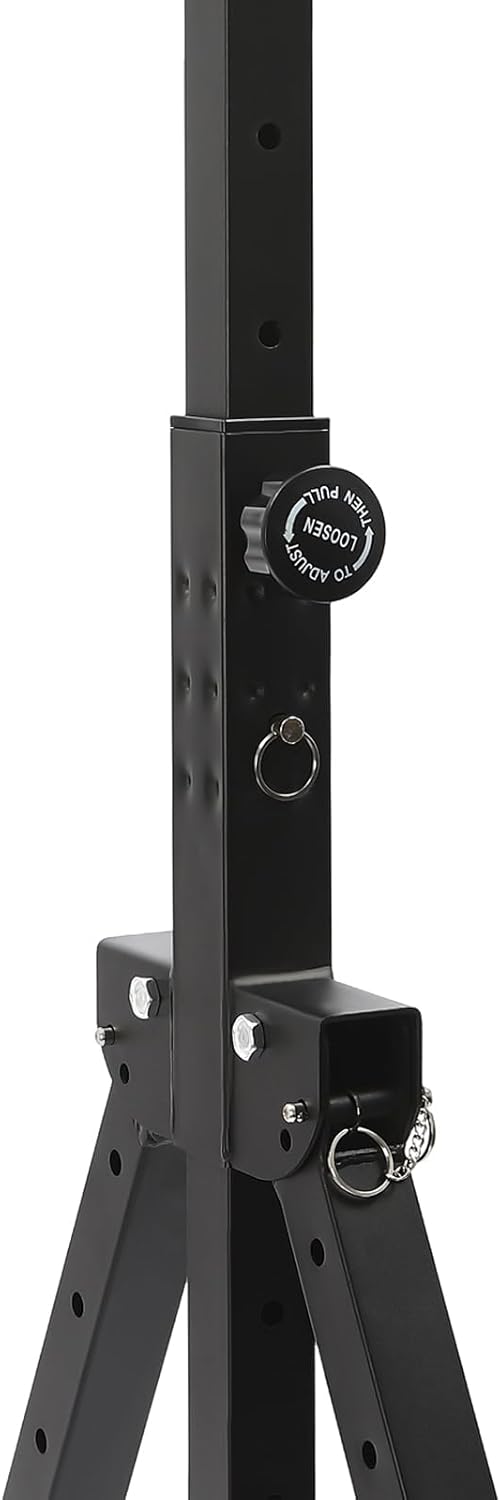 Klimmzugstange Freistehende Faltbares Power Rack Power Tower Höhenverstellbare (1,74-2,3m), Dreiecki