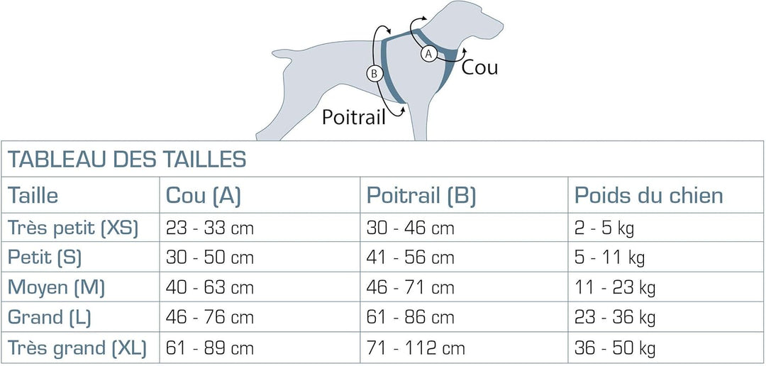 Kurgo Journey Air Hundegeschirr, Mit gepolstertem Brustteil und Rückgriff, Für Hunde von 11-23 kg, G