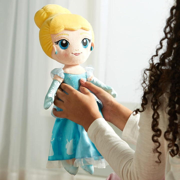 Disney Store Official, Cinderella, Kuschelpuppe, Plüsch-Prinzessin, 37 cm | Weiche Cinderella Stoffp