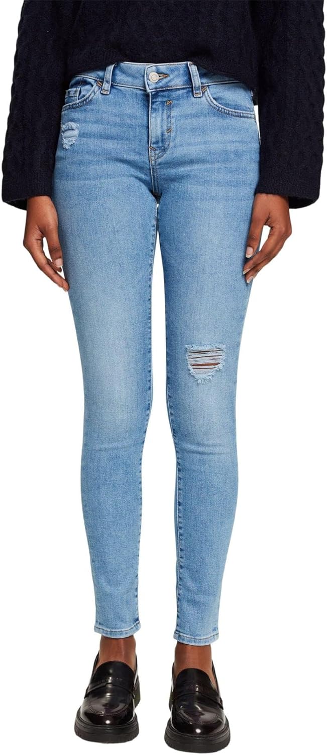 ESPRIT Damen Jeans 24W / 32L 902/Blue Medium Wash, 24W / 32L 902/Blue Medium Wash