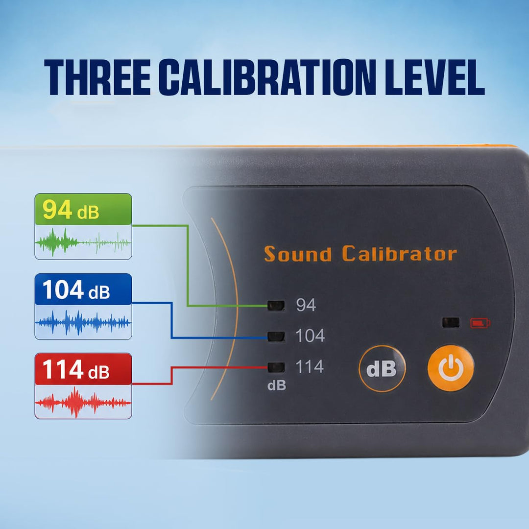 Klang Meter Dezibel Niveau Kalibrator Kalibrierung 114dB / 94dB / 104dB Kalibrierung Niveau für Scha