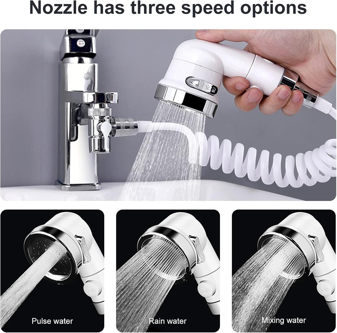 Handbrause für Waschbecken, Waschbecken-Duschkopf, Handbrause-Set mit Schlauch und Duschkopfhalter u