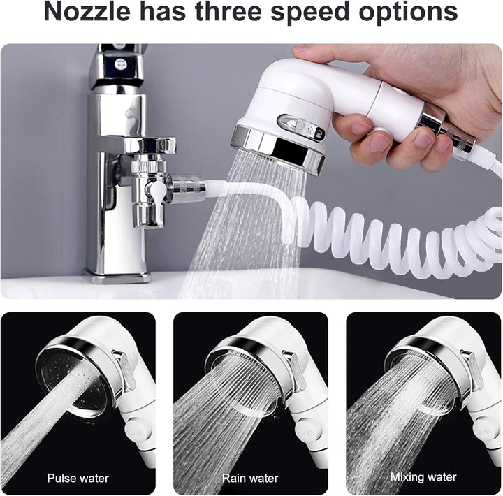 Handbrause für Waschbecken, Waschbecken-Duschkopf, Handbrause-Set mit Schlauch und Duschkopfhalter u