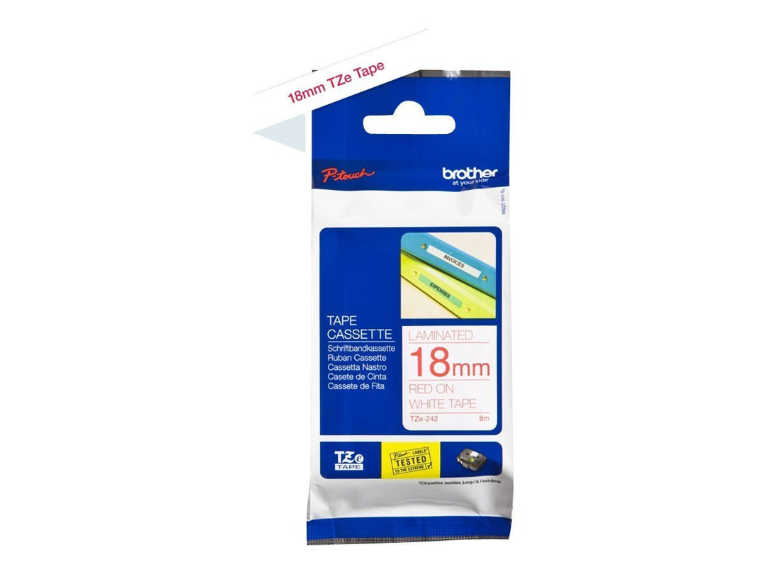 Brother TZe-242 P-touch Schriftband (18 mm, geeignet u.a. für Brother P-touch 1830VP, -D400/VP, -D45