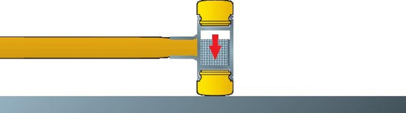 Wiha Schonhammer rückschlagfrei mit Hickory-Holzstiel (02092) 25 mm, 25 mm