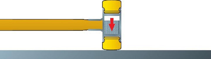 Wiha Schonhammer rückschlagfrei mit Hickory-Holzstiel (02096) 45 mm, 45 mm