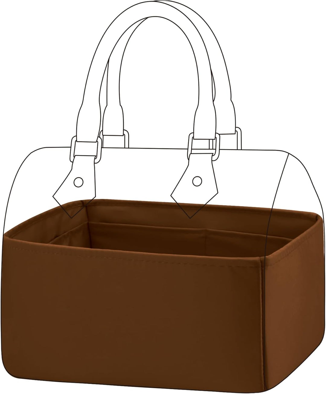DGAZ Handtasche Tasche Organizer, Seide Innentaschen für LV Speedy Nano/20/25/30/35/40/45 Tasche, Le