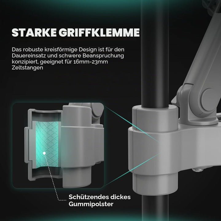MARS HYDRO Clip Ventilator Grow Oszillierend Leise Klein for Growzelt，3 Geschwindigkeitsstufen, Grow
