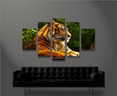 islandburner Bild Bilder auf Leinwand Tiger MF XXL Poster Leinwandbild Wandbild Art up Your Life ®