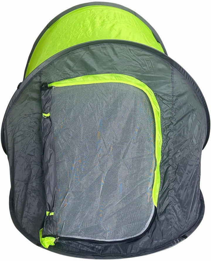 Pop Up Wurfzelt für 2 Personen blau grün Outdoor Campingzelt Trekking Festival, Grün