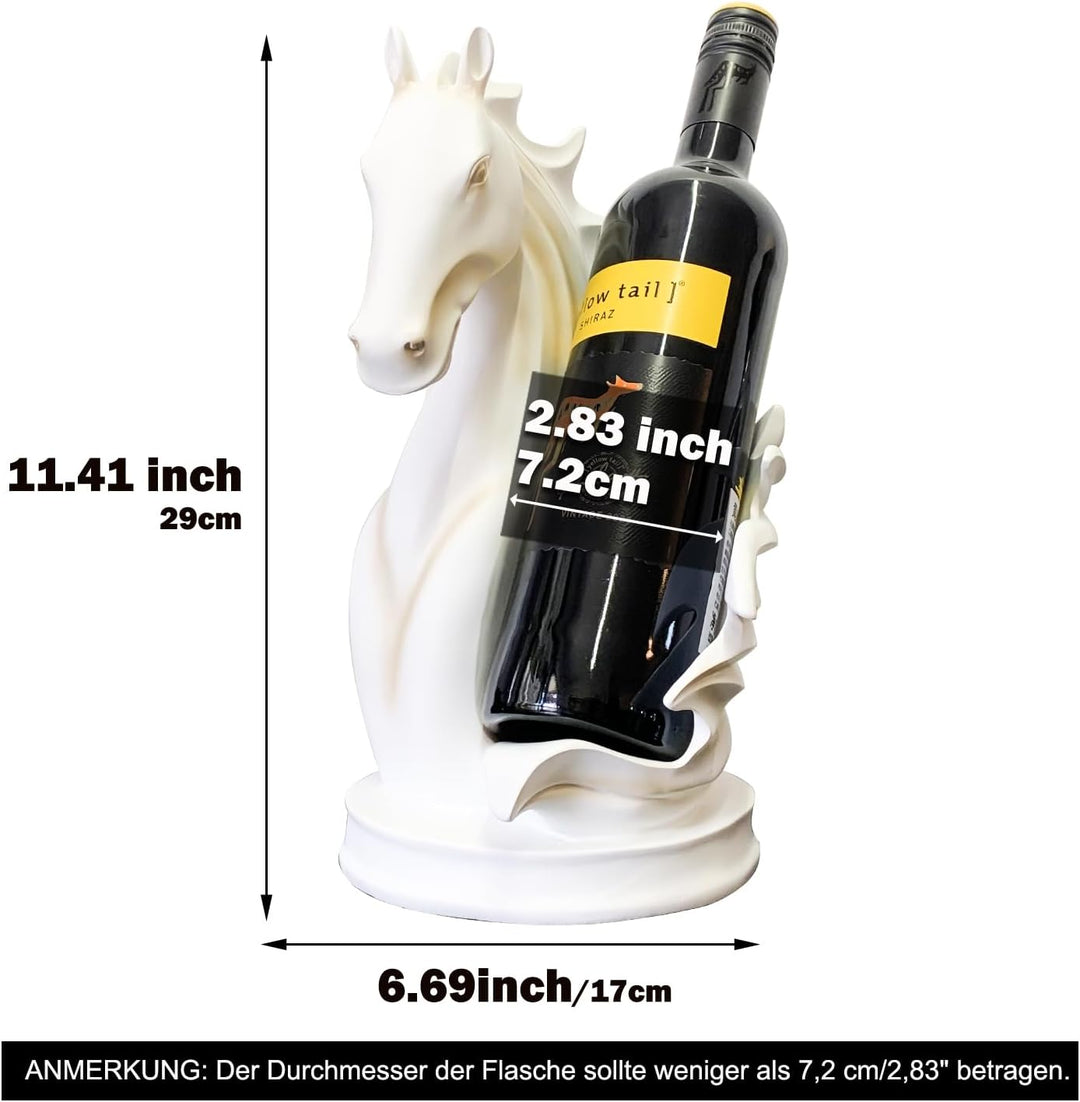 Weinflaschenhalter Weinregale Tischplatte Pferdestatue als Zuhause Küche Weinkeller Dekorative Aufbe