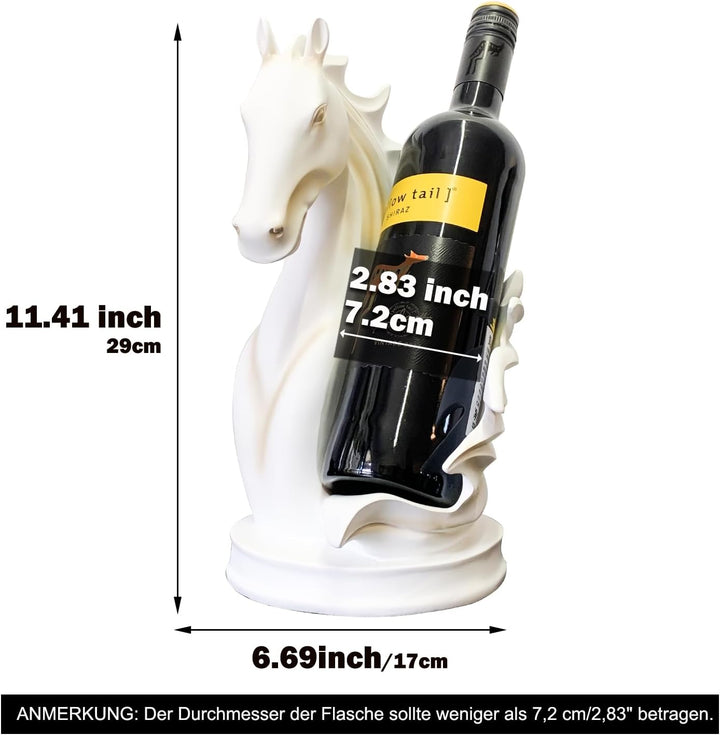 Weinflaschenhalter Weinregale Tischplatte Pferdestatue als Zuhause Küche Weinkeller Dekorative Aufbe
