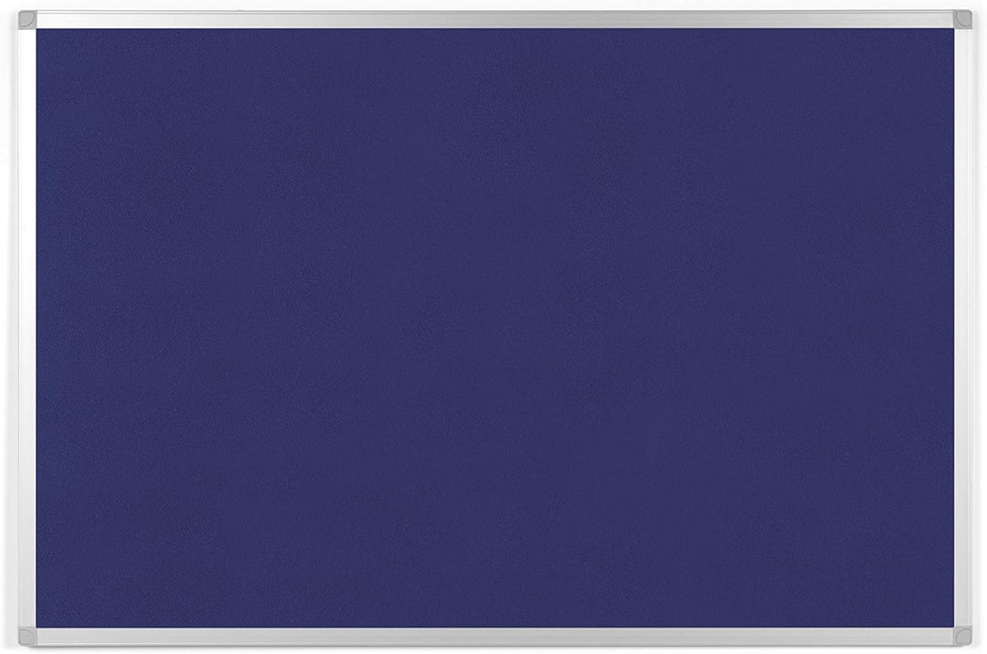 BoardsPlus - Pinnwand - 90 x 60 cm - Blauem Filztafel mit Aluminiumrahmen, 90 x 60 cm