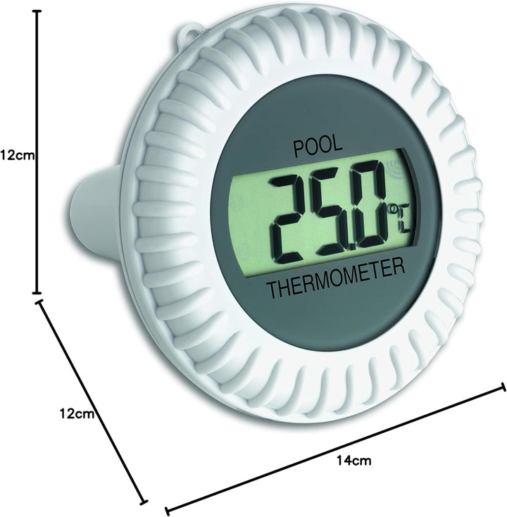 TFA Dostmann Poolsender mit Display, 30.3199.IT, für TFA Funkstationen 30.3060 | 30.3039 | 30.3053,