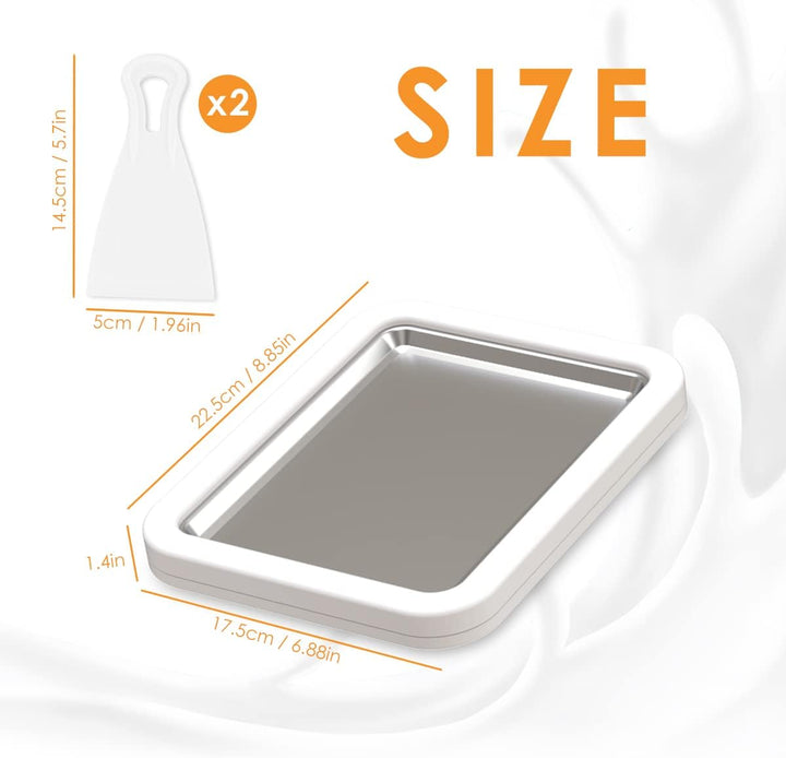 Eiscreme Roller Maker Pan mit 2 Spateln, Ice Rolls Platte zum Roll Eis selber machen, Eiscreme Masch