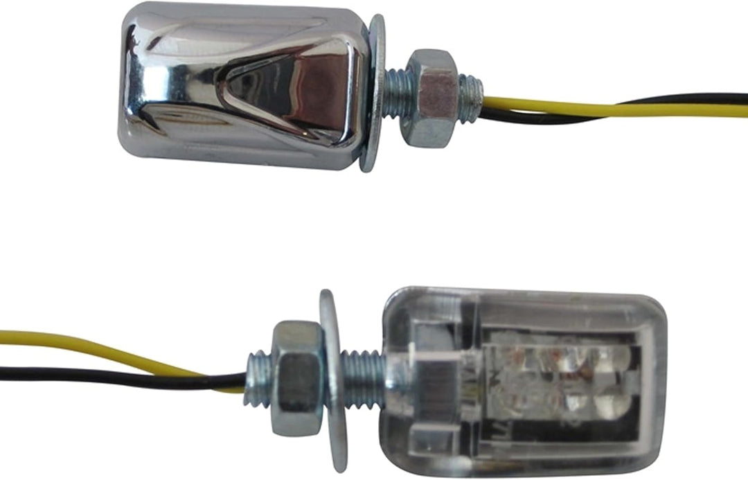 Alchemy Parts Klein Mikro Motorrad E-Geprüft Chrom LED Blinker Signale Turn