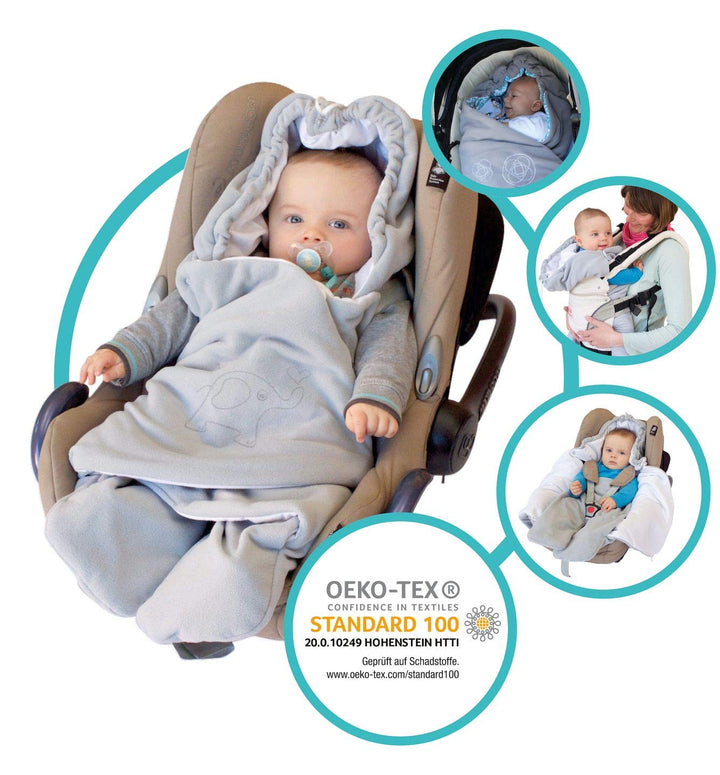 ByBoom Baby Einschlagdecke für die Übergangszeit und Sommer, Oeko-TEX 100, Universal Kuscheldecke fü