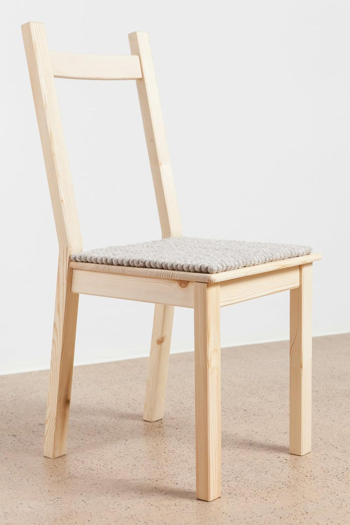 myfelt Filzkugel Sitzauflage Stuhlauflage - Béla - 36x36 cm, beige, Beige