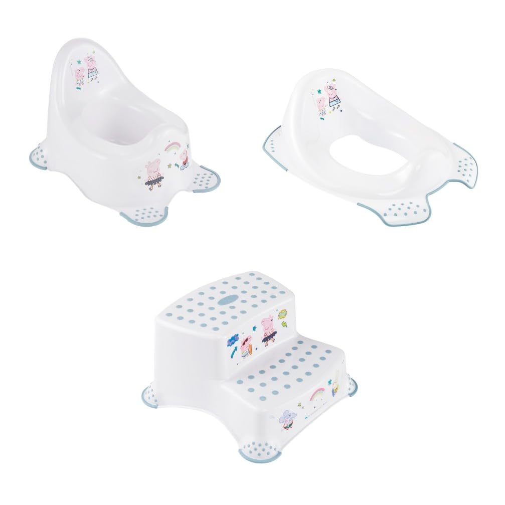 keeeper Peppa Pig-Set Babytopf adam + Toilettensitz ewa + Zweistufiger Tritthocker igor, Babytopf ab
