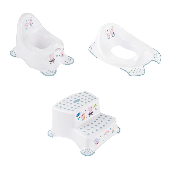 keeeper Peppa Pig-Set Babytopf adam + Toilettensitz ewa + Zweistufiger Tritthocker igor, Babytopf ab
