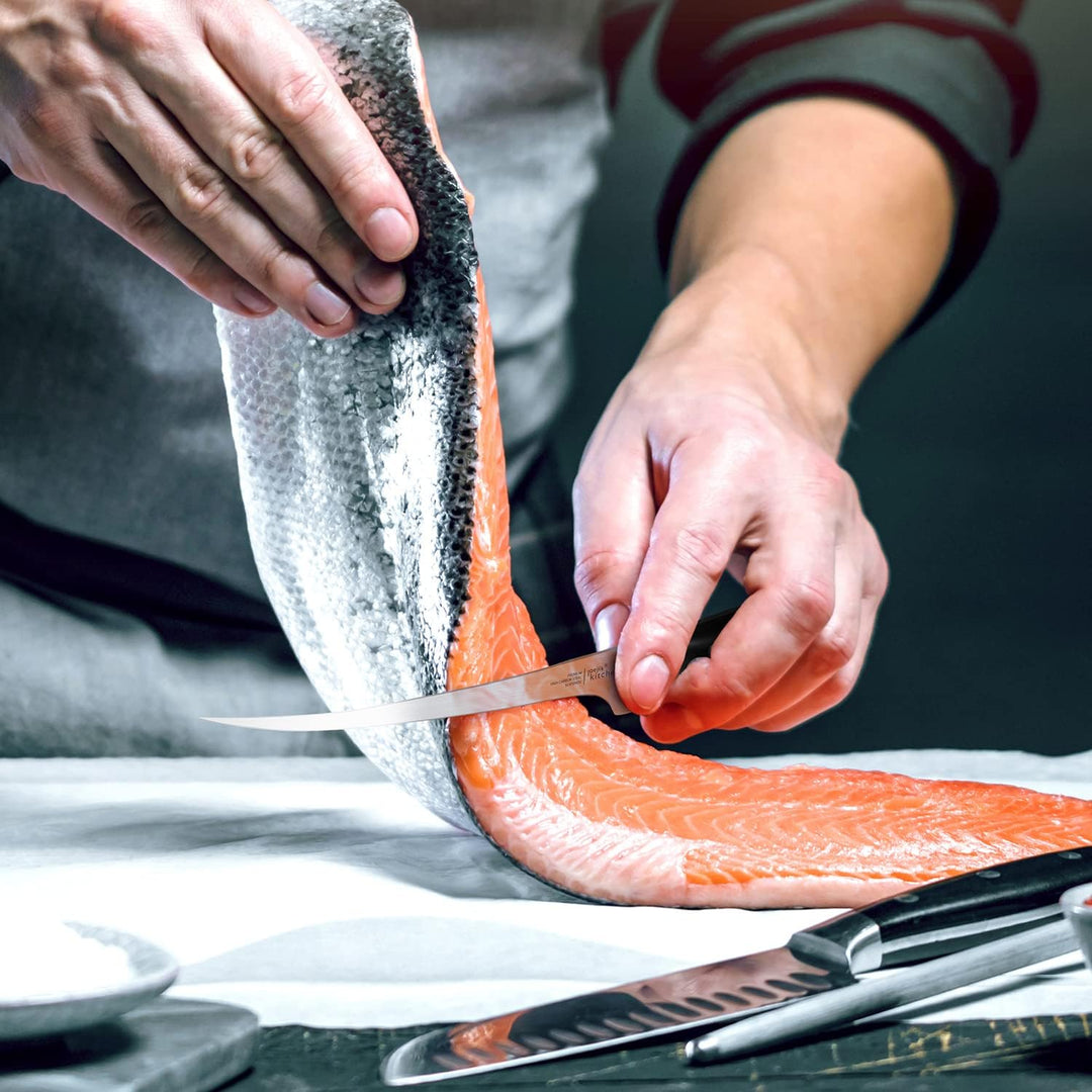 Joejis Filetiermesser Fisch 32 cm scharf aus Edelstahl - das Fischfiletiermesser ist hervorragend al