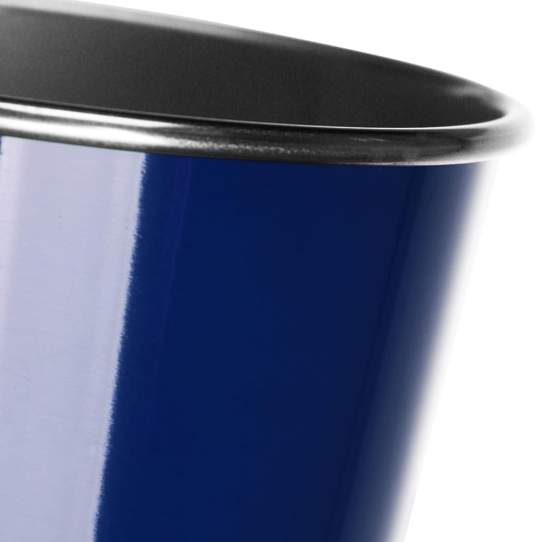 Robin Goods® 3X Edelstahl-Trinkbecher 500 ml in Blau – robuster und stilvoller Campingbecher – bruch