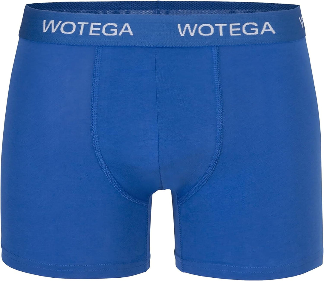 WOTEGA Joe - Boxershorts Herren 6er Pack - Baumwoll Unterwäsche XS Blau (Strong Blue 184051), XS Bla